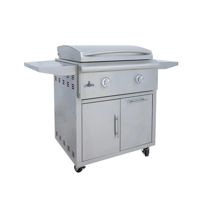 Blaze Grill Package - Premium LTE 30-Inch Built-In Propane Gas Griddle with Lights and Grill Cart in Stainless Steel (AP2-GRIDDLE-LTE3-LP)