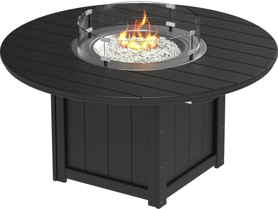 LuxCraft Recycled Plastic Lumin 60″ Round Fire Table (BAR HEIGHT) - LEAD TIME TO SHIP 3 TO 4 WEEKS