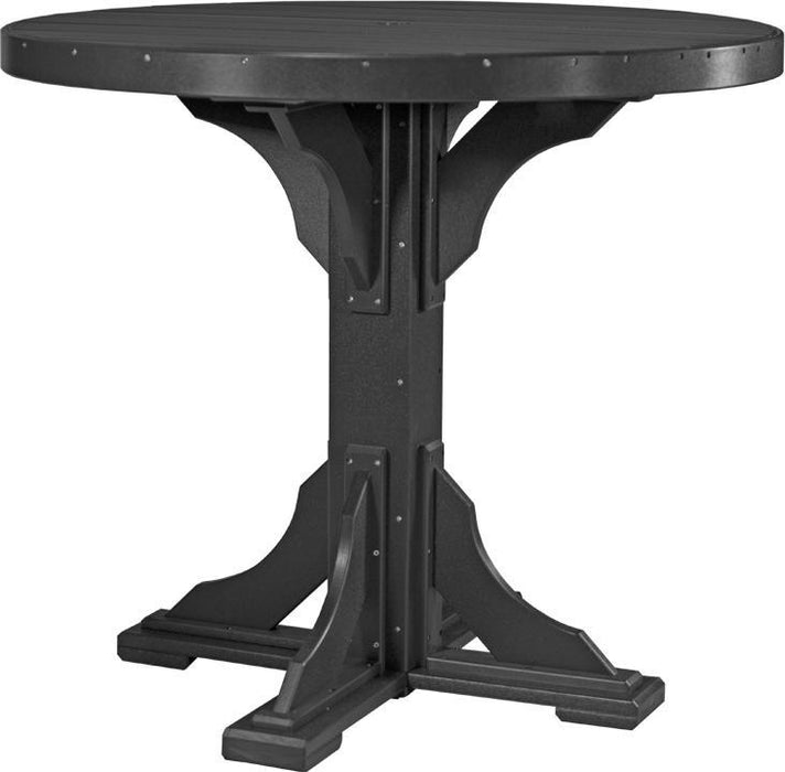 LuxCraft Recycled Plastic 4' Round Table (BAR HEIGHT) - LEAD TIME TO SHIP 3 TO 4 WEEKS