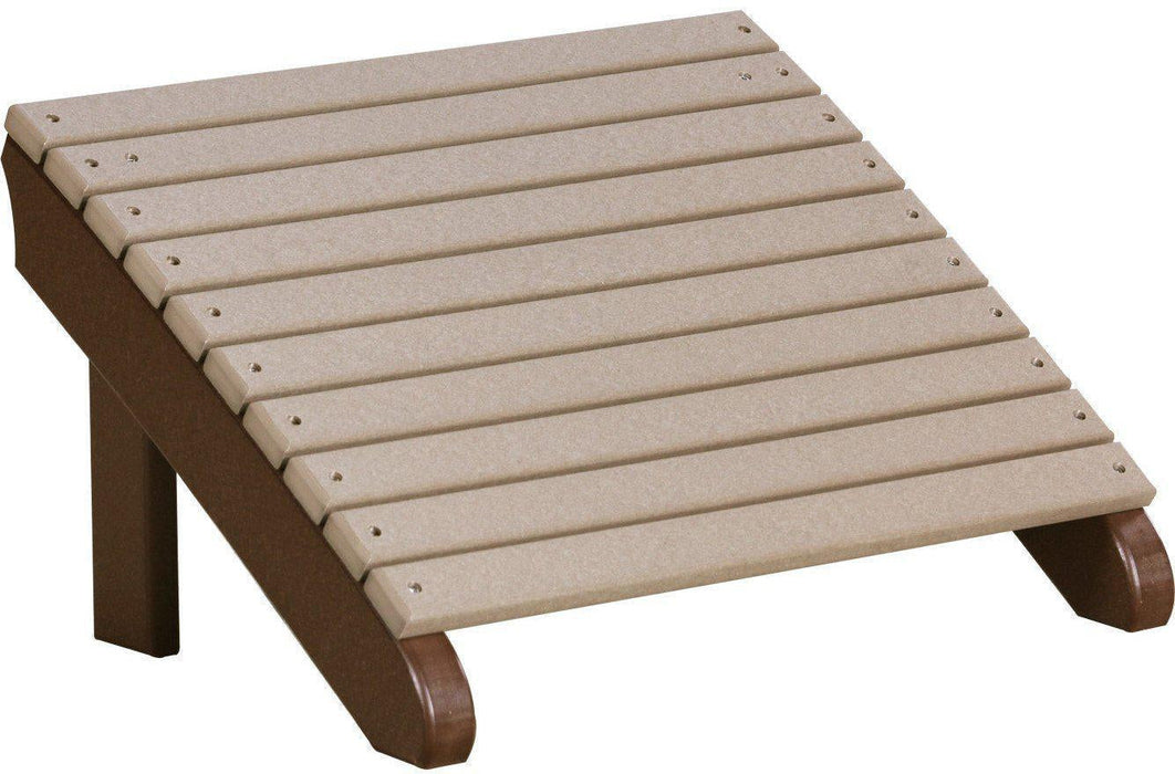 LuxCraft Recycled Plastic Deluxe Adirondack Footrest - LEAD TIME TO SHIP 7 BUSINESS DAYS OR LESS