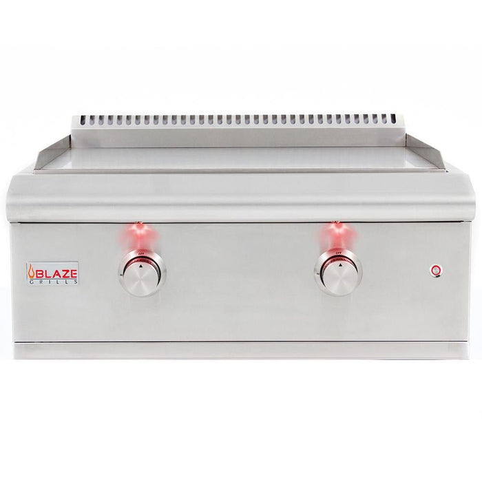 Blaze Premium LTE 30-Inch Built-In Gas Griddle With Lights - BLZ-GRIDDLE-LTE