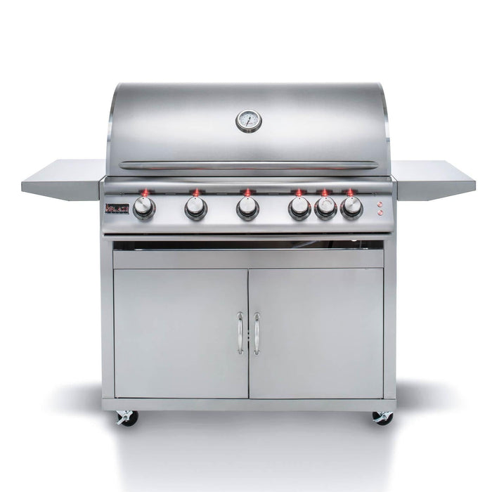Blaze Premium LTE 40-Inch 5-Burner Freestanding Natural Gas Grill With Rear Infrared Burner & Grill Lights