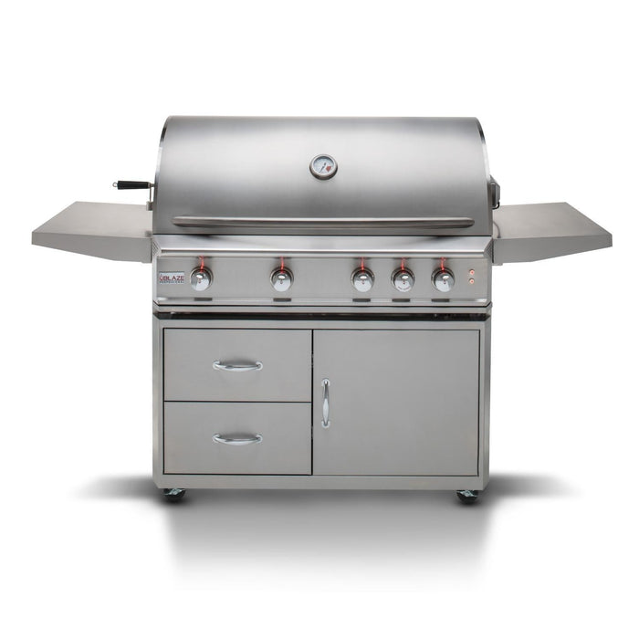 Blaze Professional LUX 44" 4-Burner Freestanding Natural Gas Grill With Rear Infrared Burner
