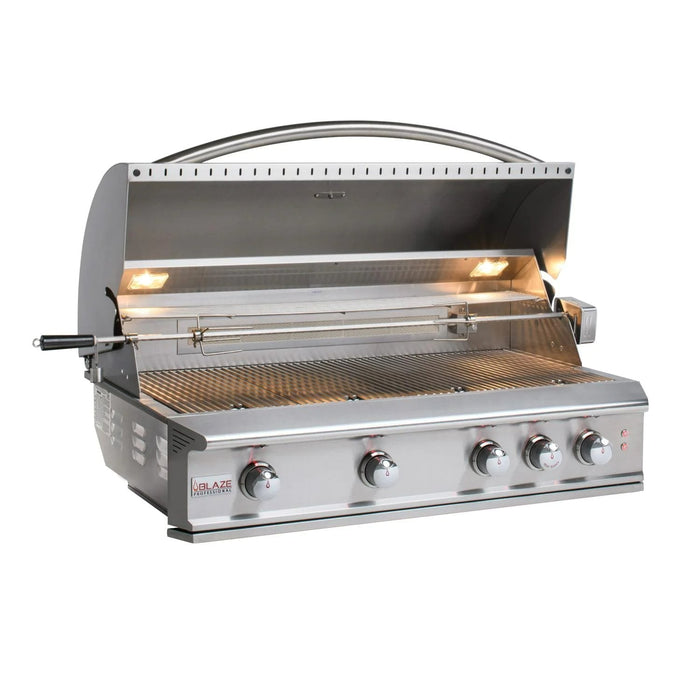Blaze Professional LUX 44-Inch 4-Burner Built-In Gas Grill With Rear Infrared Burner BLZ-4PRO