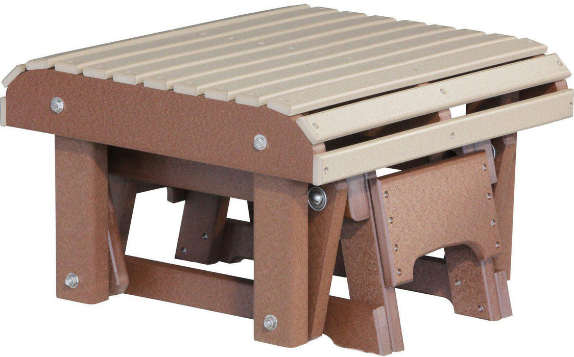 LuxCraft Recycled Plastic Glider Footrest - LEAD TIME TO SHIP 7 BUSINESS DAYS OR LESS