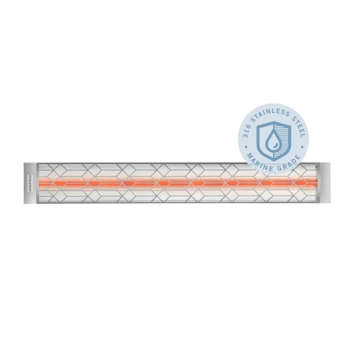 Infratech Motif C Series 3000 Watt 61-Inch Single Element Marine Grade Electric Heater with Craftsman Fascia