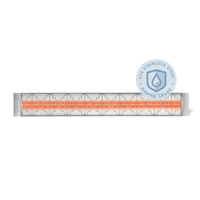 Infratech Motif C Series 3000 Watt 61-Inch Single Element Marine Grade Electric Heater with Mediterranean Fascia