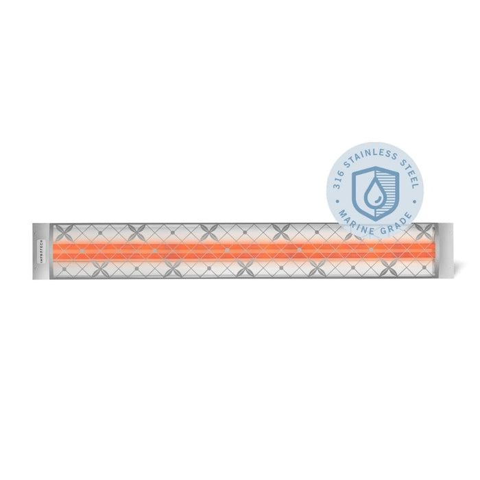 Infratech Motif CD Series 6000 Watt 61-Inch Dual Element Marine Grade Electric Heater with Traditional Fascia
