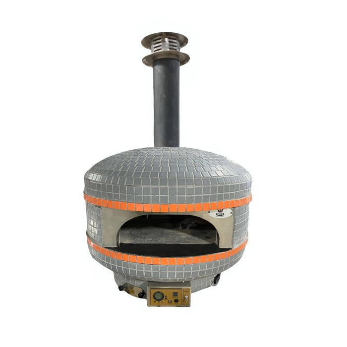 WPPO 28" Professional Lava Digital Controlled Wood Fired Oven with Convection Fan WKPM-D700