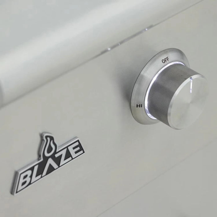 Blaze Grill Package - Premium LTE 30-Inch Built-In Natural Gas Griddle with Lights and Grill Cart in Stainless Steel (AP2-GRIDDLE-LTE3-NG)
