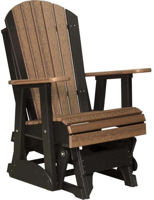 LuxCraft Recycled Plastic 2' Adirondack Glider Chair  - LEAD TIME TO SHIP 7 BUSINESS DAYS OR LESS