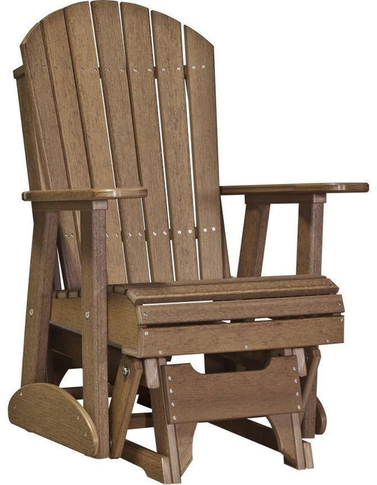 LuxCraft Recycled Plastic 2' Adirondack Glider Chair  - LEAD TIME TO SHIP 7 BUSINESS DAYS OR LESS