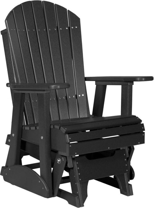 LuxCraft Recycled Plastic 2' Adirondack Glider Chair  - LEAD TIME TO SHIP 7 BUSINESS DAYS OR LESS