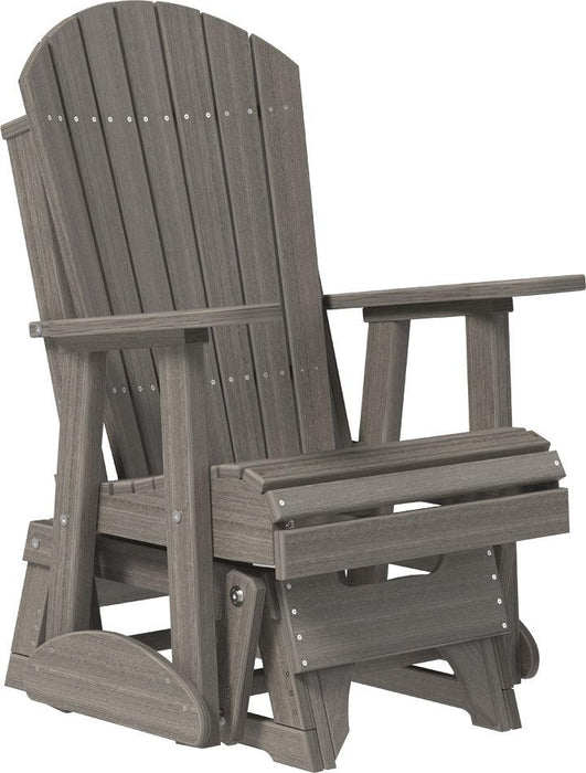 LuxCraft Recycled Plastic 2' Adirondack Glider Chair  - LEAD TIME TO SHIP 7 BUSINESS DAYS OR LESS