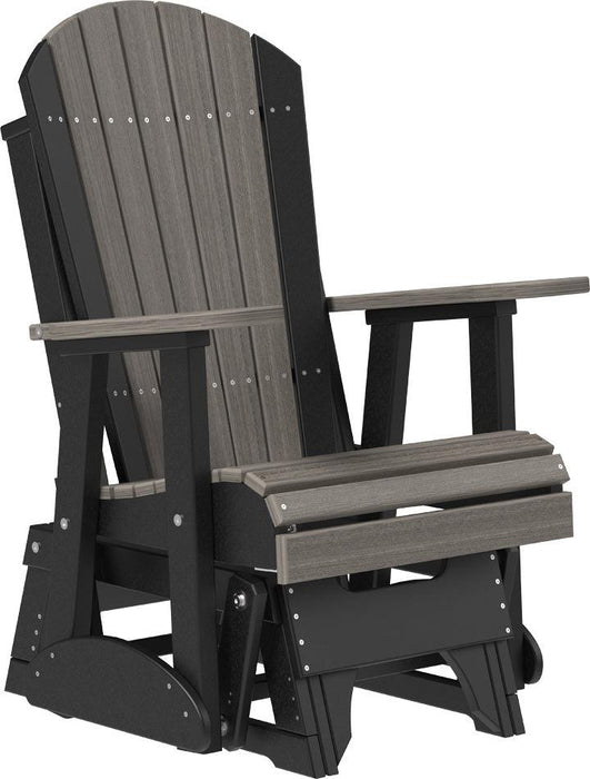 LuxCraft Recycled Plastic 2' Adirondack Glider Chair  - LEAD TIME TO SHIP 7 BUSINESS DAYS OR LESS
