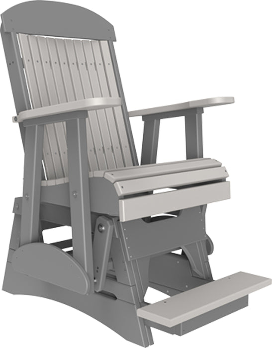 LuxCraft Recycled Plastic Counter Height 2' Classic Highback Balcony Glider  - LEAD TIME TO SHIP 7 BUSINESS DAYS OR LESS