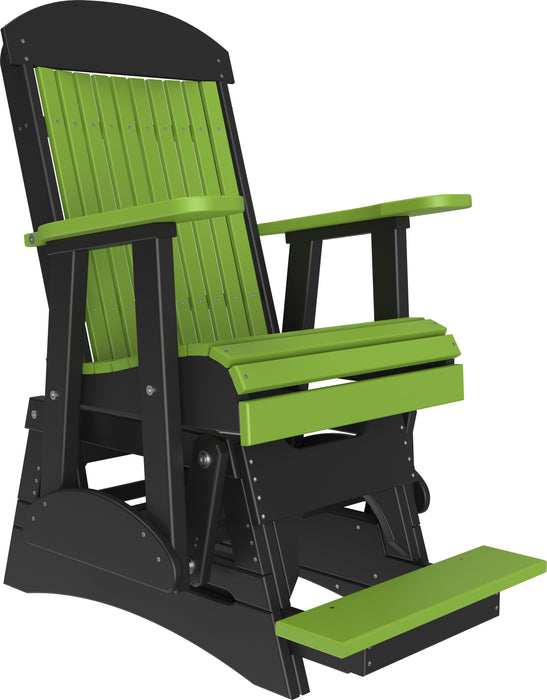 LuxCraft Recycled Plastic Counter Height 2' Classic Highback Balcony Glider  - LEAD TIME TO SHIP 7 BUSINESS DAYS OR LESS