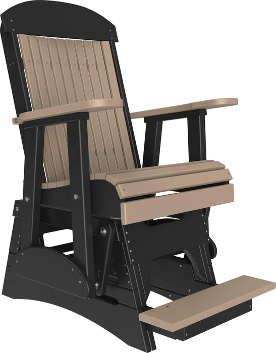 LuxCraft Recycled Plastic Counter Height 2' Classic Highback Balcony Glider  - LEAD TIME TO SHIP 7 BUSINESS DAYS OR LESS