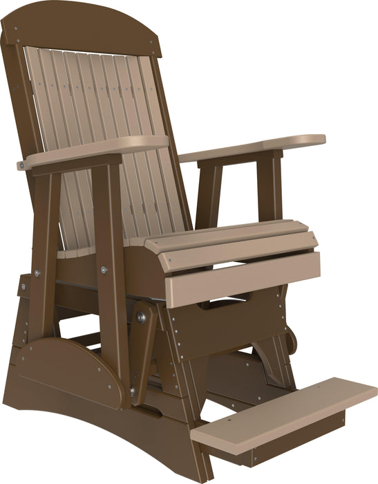 LuxCraft Recycled Plastic Counter Height 2' Classic Highback Balcony Glider  - LEAD TIME TO SHIP 7 BUSINESS DAYS OR LESS