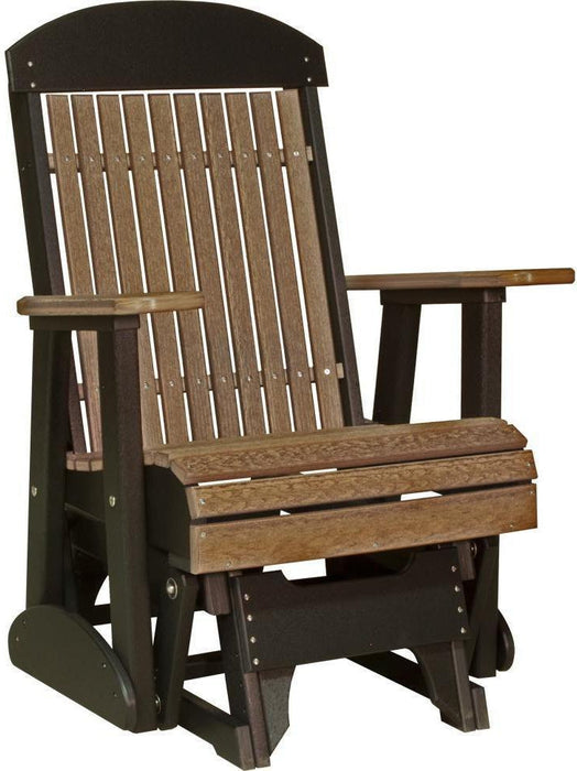 LuxCraft Classic Highback Recycled Plastic 2ft Glider Chair  - LEAD TIME TO SHIP 7 BUSINESS DAYS OR LESS
