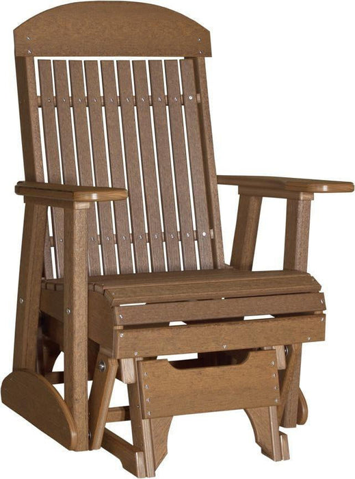 LuxCraft Classic Highback Recycled Plastic 2ft Glider Chair  - LEAD TIME TO SHIP 7 BUSINESS DAYS OR LESS