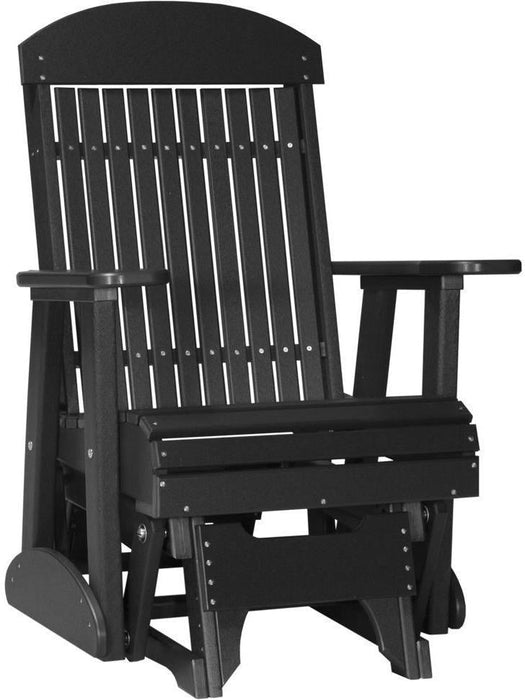 LuxCraft Classic Highback Recycled Plastic 2ft Glider Chair  - LEAD TIME TO SHIP 7 BUSINESS DAYS OR LESS