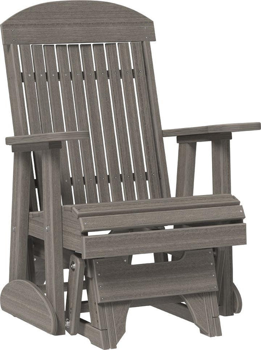 LuxCraft Classic Highback Recycled Plastic 2ft Glider Chair  - LEAD TIME TO SHIP 7 BUSINESS DAYS OR LESS