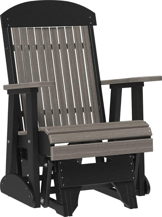 LuxCraft Classic Highback Recycled Plastic 2ft Glider Chair  - LEAD TIME TO SHIP 7 BUSINESS DAYS OR LESS