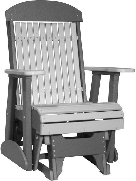 LuxCraft Classic Highback Recycled Plastic 2ft Glider Chair  - LEAD TIME TO SHIP 7 BUSINESS DAYS OR LESS