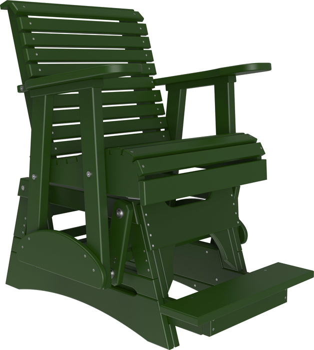 LuxCraft Recycled Plastic Counter Height 2' Plain Rollback Balcony Glider  - LEAD TIME TO SHIP 7 BUSINESS DAYS OR LESS