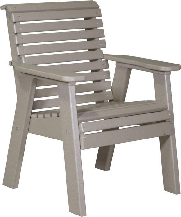 LuxCraft Plain Rollback Recycled Plastic 2ft Bench  - LEAD TIME TO SHIP 7 BUSINESS DAYS OR LESS