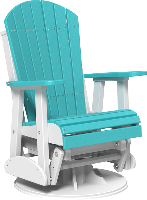 LuxCraft Recycled Plastic 2' Adirondack Swivel Glider Chair  - LEAD TIME TO SHIP 7 BUSINESS DAYS OR LESS