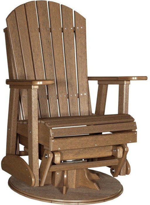 LuxCraft Recycled Plastic 2' Adirondack Swivel Glider Chair  - LEAD TIME TO SHIP 7 BUSINESS DAYS OR LESS