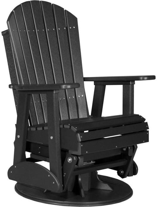 LuxCraft Recycled Plastic 2' Adirondack Swivel Glider Chair  - LEAD TIME TO SHIP 7 BUSINESS DAYS OR LESS