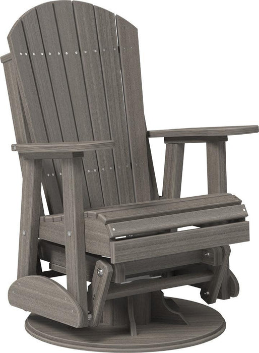 LuxCraft Recycled Plastic 2' Adirondack Swivel Glider Chair  - LEAD TIME TO SHIP 7 BUSINESS DAYS OR LESS