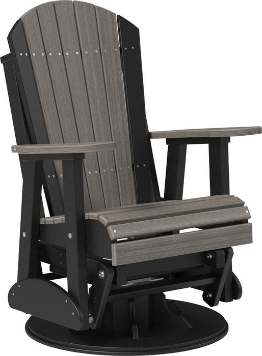 LuxCraft Recycled Plastic 2' Adirondack Swivel Glider Chair  - LEAD TIME TO SHIP 7 BUSINESS DAYS OR LESS