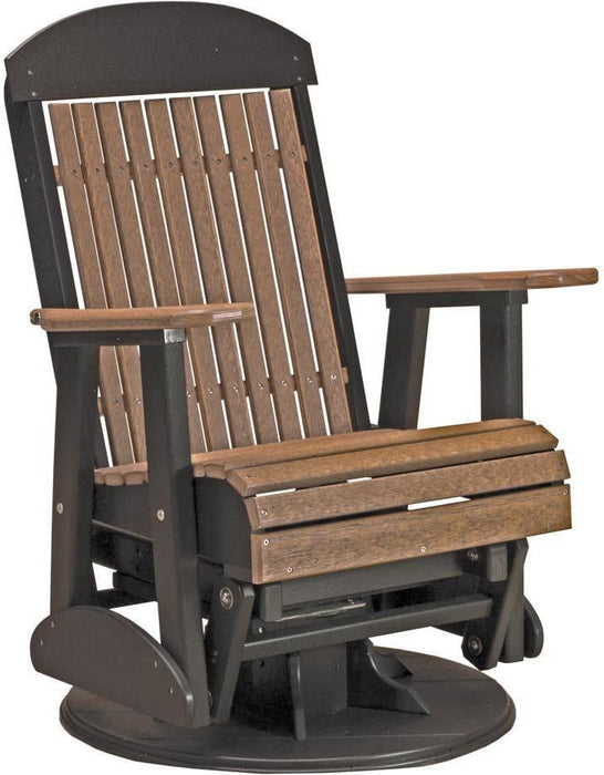 LuxCraft Classic Highback Recycled Plastic 2ft Swivel Glider Chair - LEAD TIME TO SHIP 7 BUSINESS DAYS OR LESS
