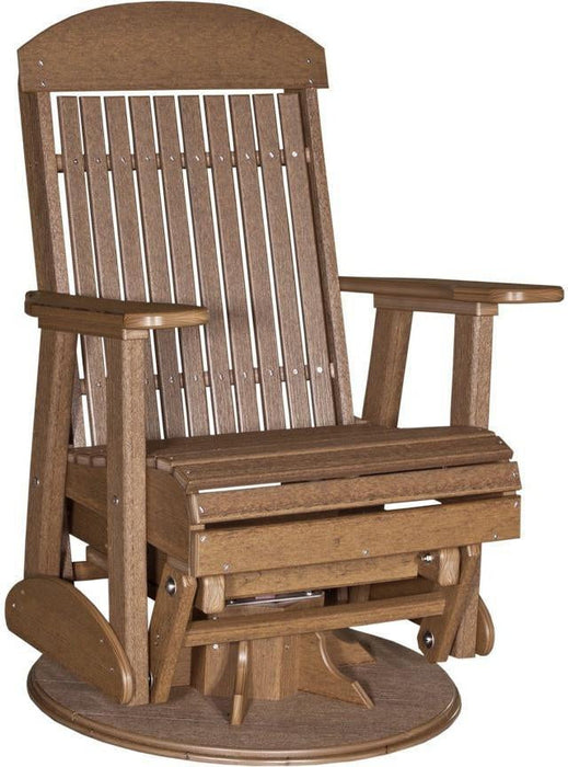LuxCraft Classic Highback Recycled Plastic 2ft Swivel Glider Chair - LEAD TIME TO SHIP 7 BUSINESS DAYS OR LESS