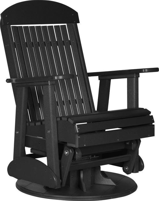 LuxCraft Classic Highback Recycled Plastic 2ft Swivel Glider Chair - LEAD TIME TO SHIP 7 BUSINESS DAYS OR LESS