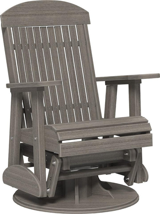 LuxCraft Classic Highback Recycled Plastic 2ft Swivel Glider Chair - LEAD TIME TO SHIP 7 BUSINESS DAYS OR LESS