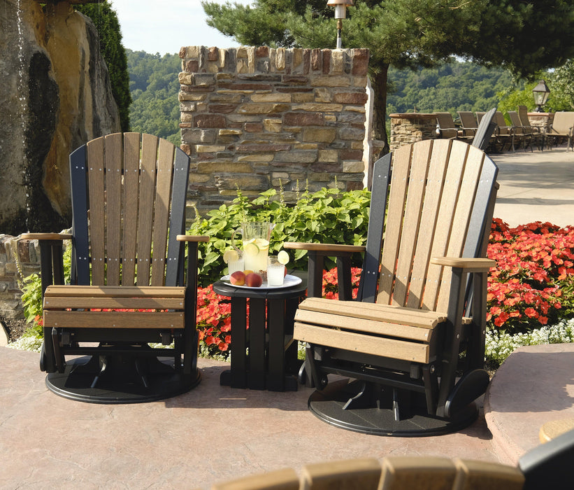 LuxCraft Recycled Plastic 2' Adirondack Swivel Glider Chair  - LEAD TIME TO SHIP 7 BUSINESS DAYS OR LESS