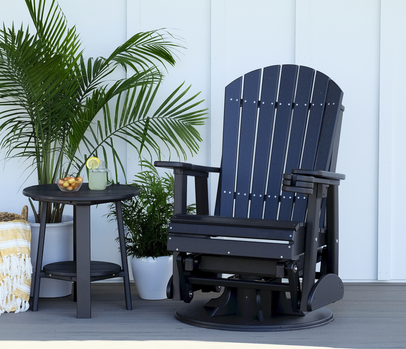 LuxCraft Recycled Plastic 2' Adirondack Swivel Glider Chair  - LEAD TIME TO SHIP 7 BUSINESS DAYS OR LESS