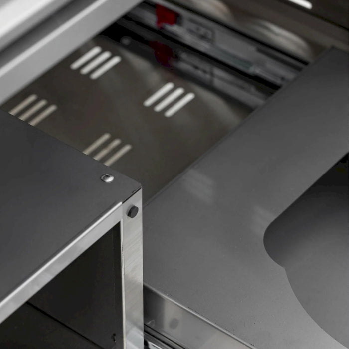 Blaze Grill Package - LTE Pro 40-Inch Natural Gas Griddle with Digital Temperature Screen and Lift-Assist Lid, and Grill Cart in Stainless Steel (AP2-GRIDDLE40-NG)