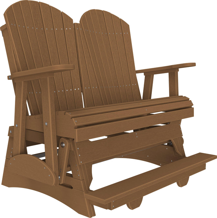 LuxCraft Recycled Plastic Counter Height 4' Adirondack Balcony Glider  - LEAD TIME TO SHIP 7 BUSINESS DAYS OR LESS