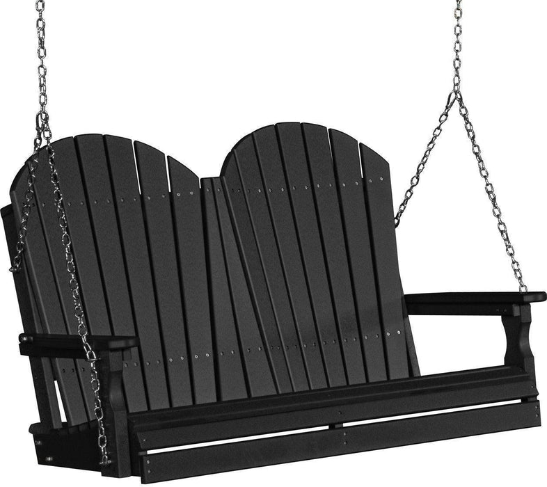 LuxCraft Adirondack 4ft. Recycled Plastic Porch Swing  - LEAD TIME TO SHIP 7 BUSINESS DAYS OR LESS