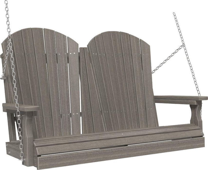 LuxCraft Adirondack 4ft. Recycled Plastic Porch Swing  - LEAD TIME TO SHIP 7 BUSINESS DAYS OR LESS
