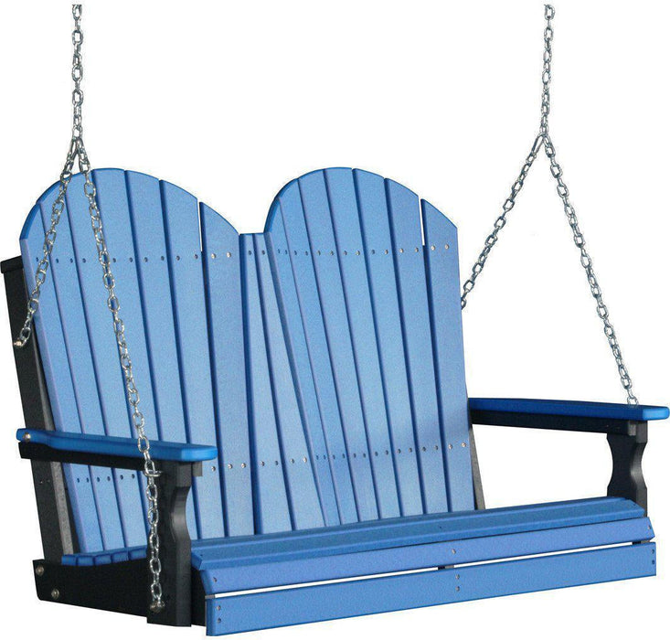 LuxCraft Adirondack 4ft. Recycled Plastic Porch Swing  - LEAD TIME TO SHIP 7 BUSINESS DAYS OR LESS