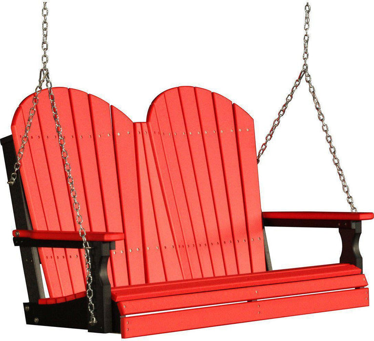 LuxCraft Adirondack 4ft. Recycled Plastic Porch Swing  - LEAD TIME TO SHIP 7 BUSINESS DAYS OR LESS