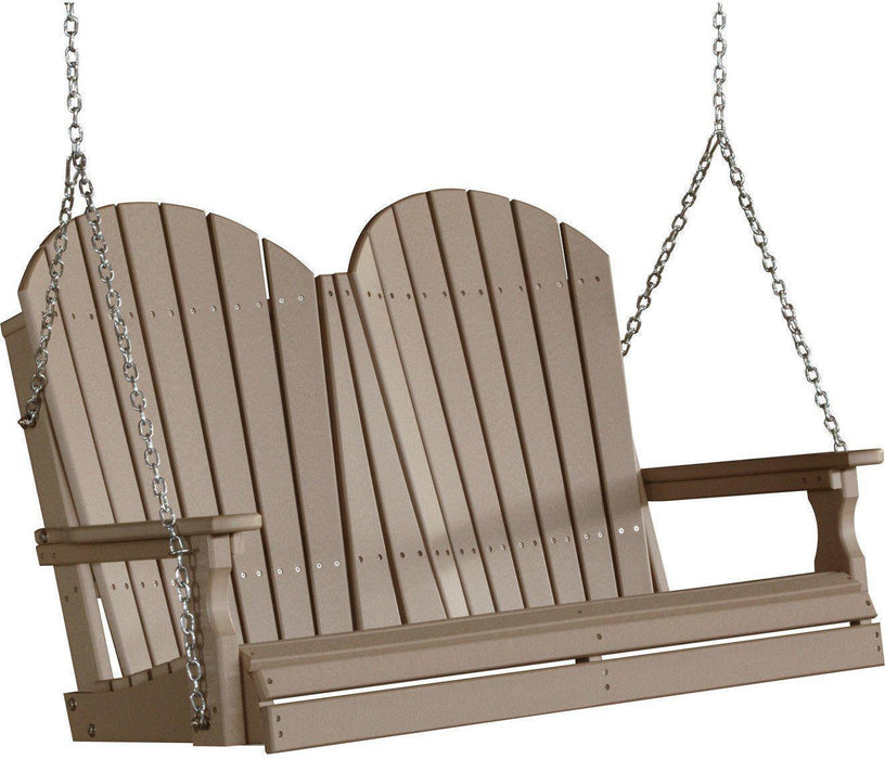 LuxCraft Adirondack 4ft. Recycled Plastic Porch Swing  - LEAD TIME TO SHIP 7 BUSINESS DAYS OR LESS