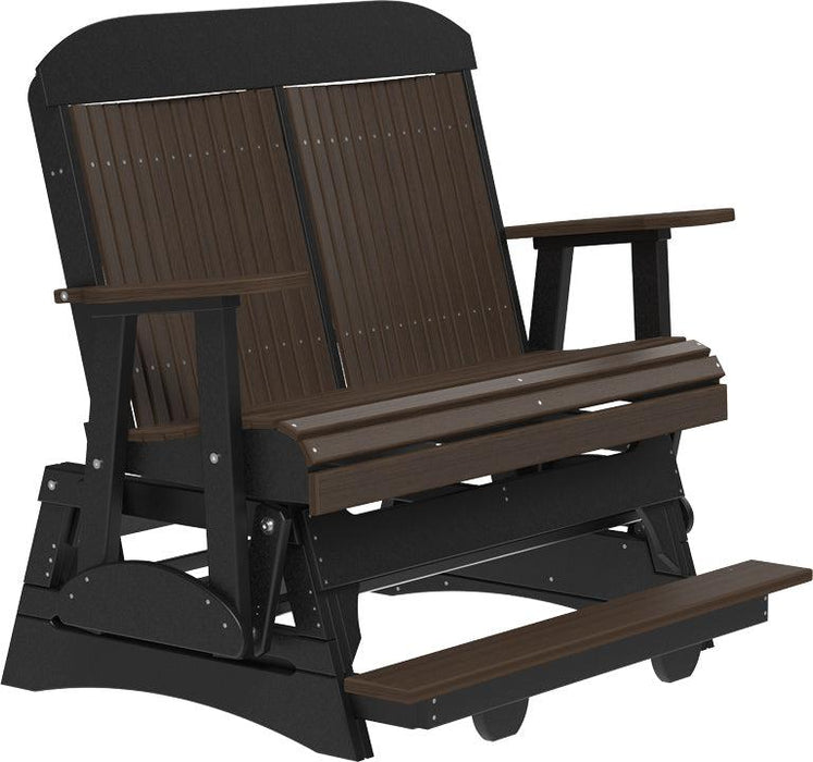 LuxCraft Counter Height Recycled Plastic 4' Classic Balcony Glider  - LEAD TIME TO SHIP7 BUSINESS DAYS OR LESS
